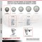Service Caster 3 Inch Gray Poly Wheel Swivel 3/4 Inch Square Stem Caster with Total Lock Brake SCC-SQTTL20S314-PPUB-GRY-34 - alternate 1
